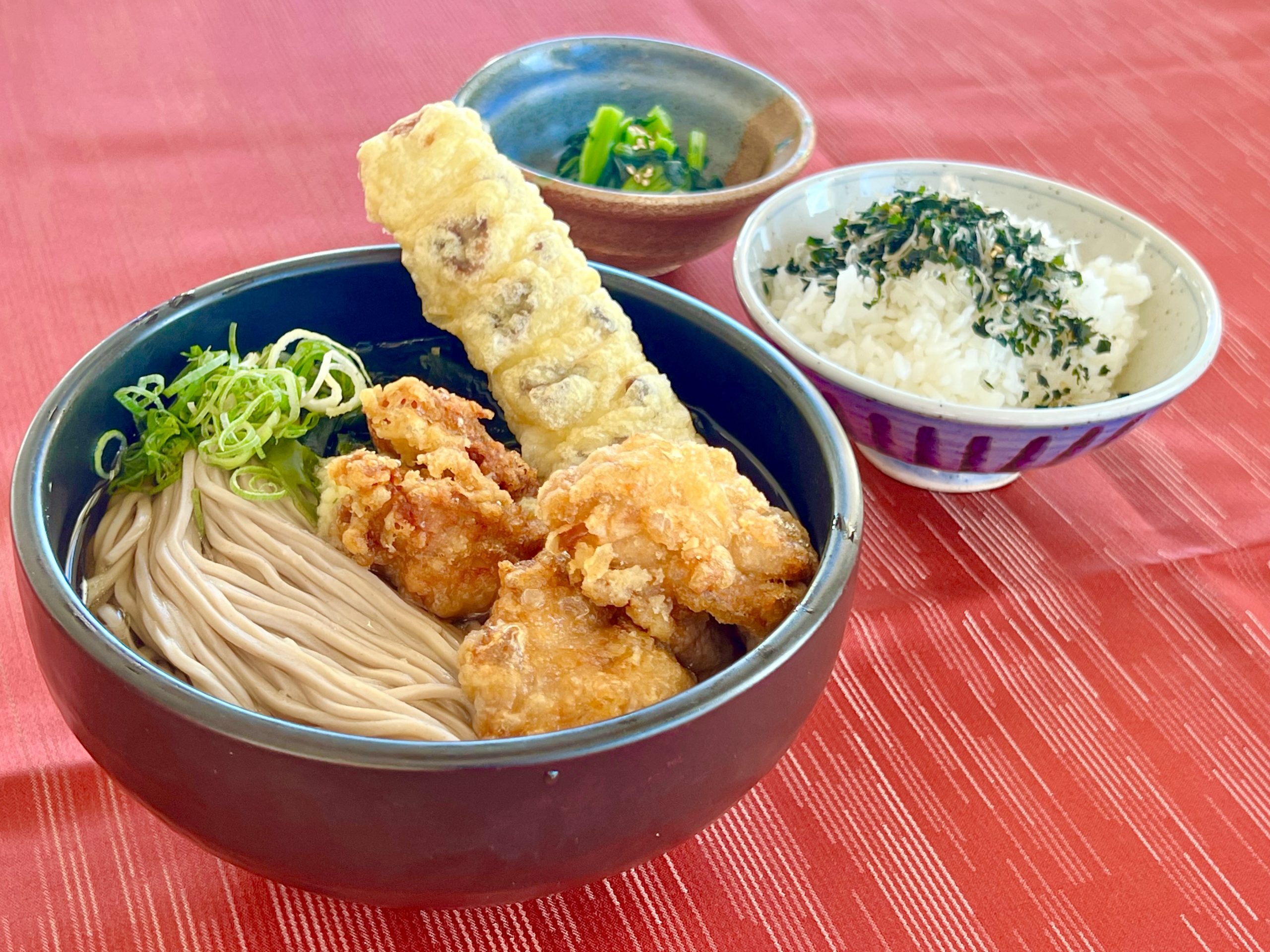 鶏唐ちく天うどん