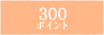 300ポイント