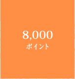 8,000ポイント